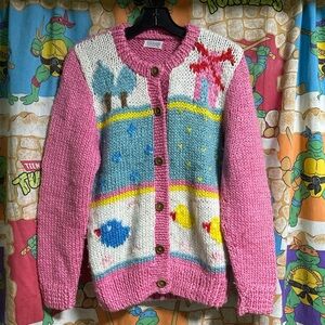 Vintage Pink Knit Sweater